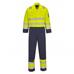 Hi-Vis Modaflame-haalari, keltainen/tummansininen, normaali, koko 4XL