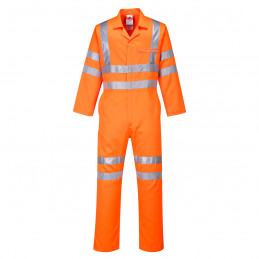 Hi-Vis Polyesteri-Puuvilla Service-haalari, oranssi, normaali, koko 4XL