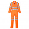 Hi-Vis Polyesteri-Puuvilla Service-haalari, oranssi, normaali, koko 4XL