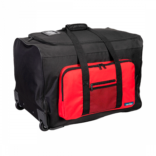 Pyörällinen matkakassi.