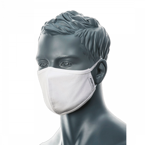 Kaksikerroksinen Antimikroobiseksi käsitelty kasvosuoja (25kpl)