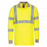 Palosuojattu antistaattinen Hi-Vis pitkähihainen polopaita