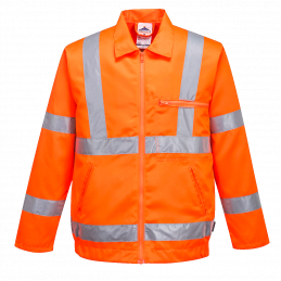Hi-Vis polyesteri-puuvilla bomber-takki
