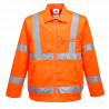 Hi-Vis polyesteri-puuvilla bomber-takki