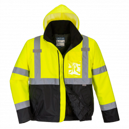 Hi-Vis kaksisävy Bomber-takki