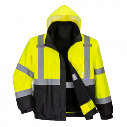 Hi-Vis Premoum 3-in-1 Bomber-takki