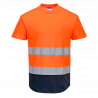 Kaksiväri Mesh-T-Paita