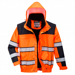 Klassinen Hi-Vis Bomber-takki