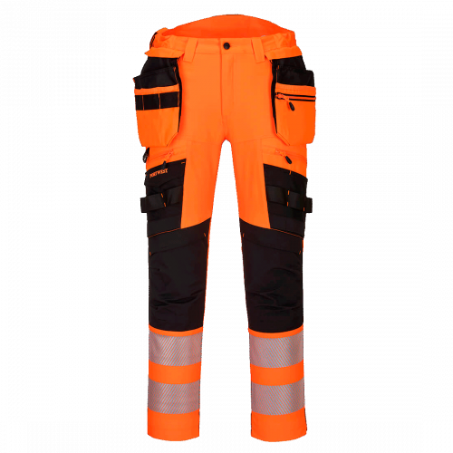 DX4 Hi-Vis Joustohousut irrotettavilla riipputaskuilla