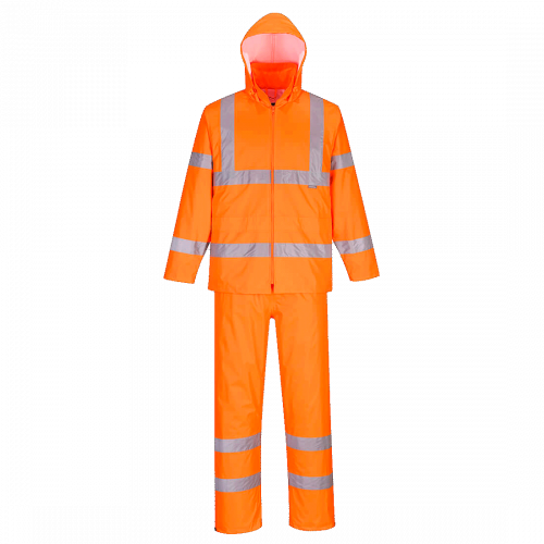 Hi-Vis pieneen tilaan pakattava sadeasu