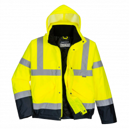 Hi-Vis kaksisävy Bomber-takki