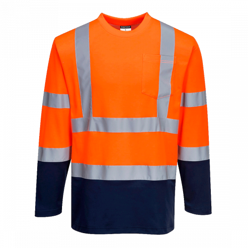 Pitkähihainen, kaksiväri Cotton Comfort t-paita