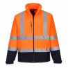 HiVis kontrasti Softshell-takki