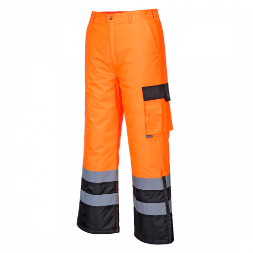 Hi-Vis Vuorelliset Kontrastiväri talvihousut