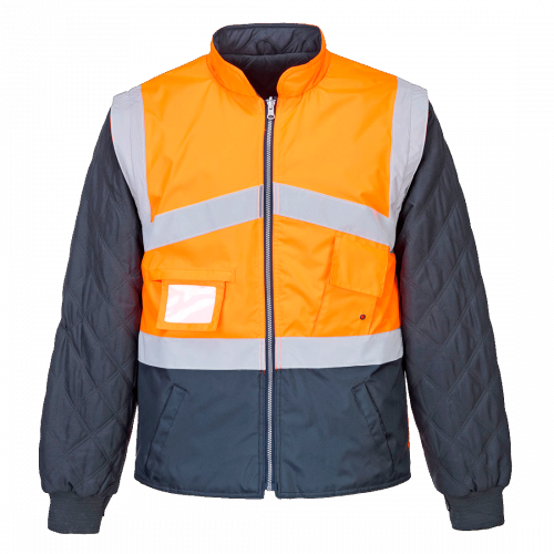 Hi-Vis 2-Sävy Takki- Käännettävä