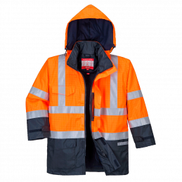Bizflame Hi-Vis vuorellinen multinormiparkatakki